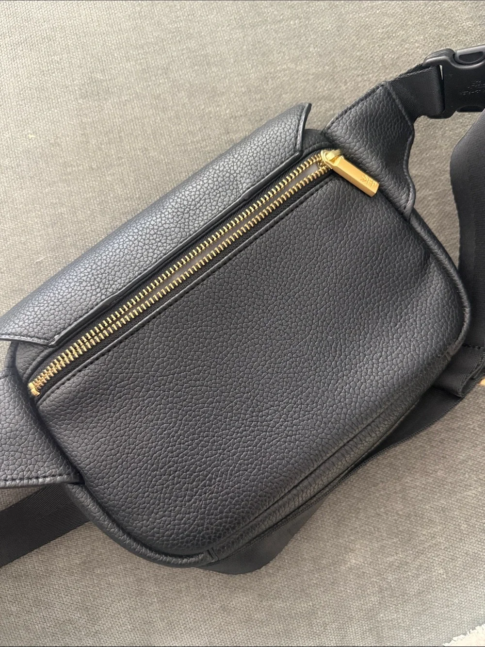 Freshly Picked Black Crossbody Belt Bag